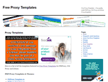 Tablet Screenshot of freeproxytemplates.com